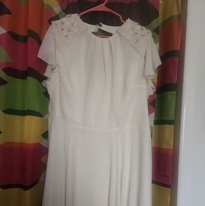 ASOS curve shoulder embellished dress